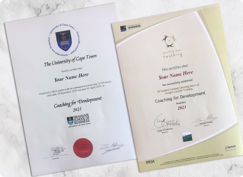 Certification programmes